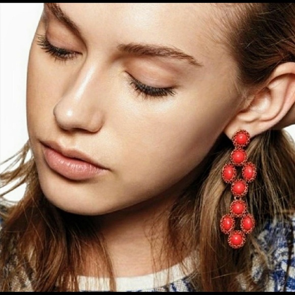 Stella & Dot Jewelry - Stella & Dot Red Sardinia convertible earrings